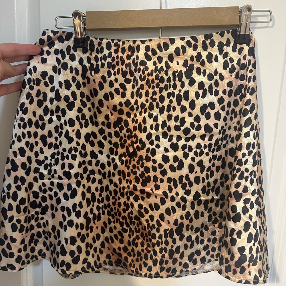 Princess Polly Leopard Print Skater Skirt